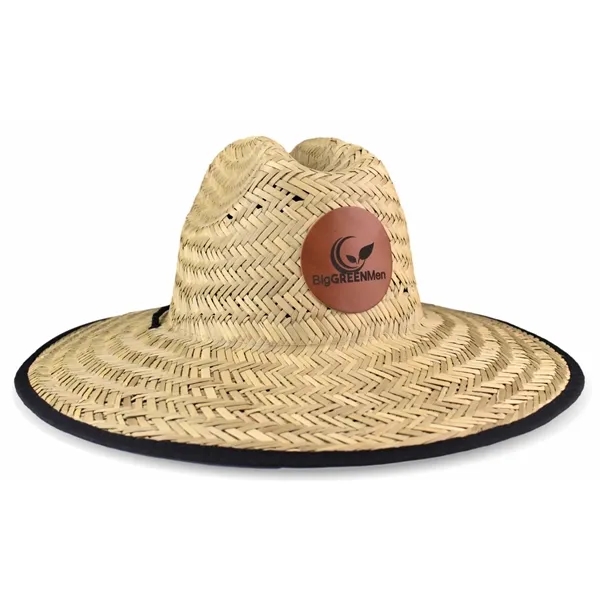Domestic Straw Hat With Custom Patch 7