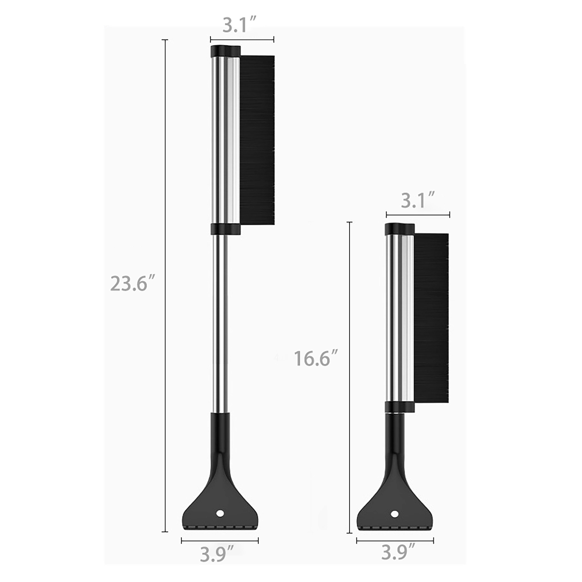 2-in-1 Ice Scraper with Brush for Car 3