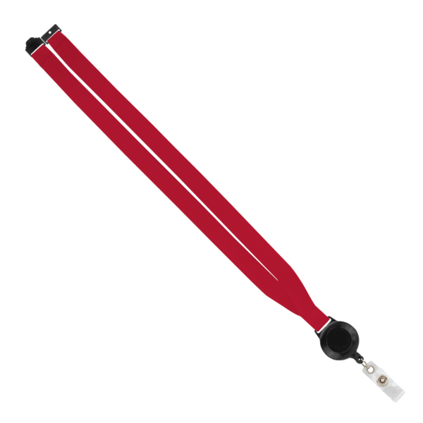 IMPORT 3/4" Polyester Lanyard with Retractable Badge Reel and IPH7 back of neck convenience release. 148