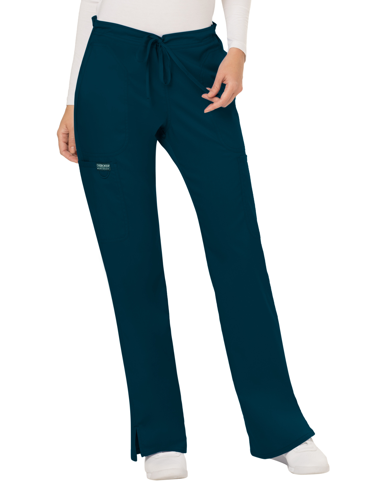 Cherokee - Workwear Revolution - Women's 5-Pocket Mid Rise Drawstring Pant 14