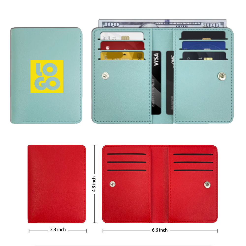 Compact 9-Slot PU Card Holder 2