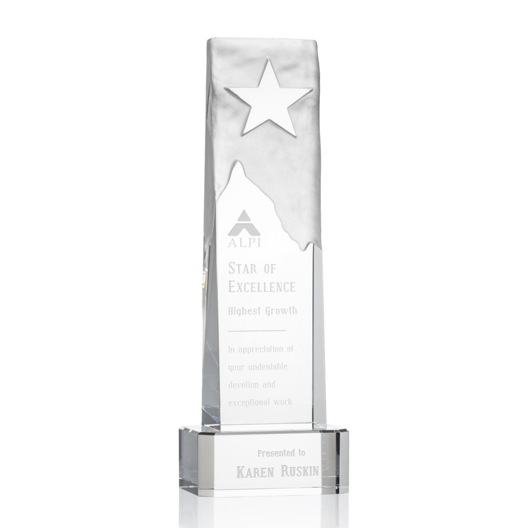 Stapleton Star Award on Base - Clear 8