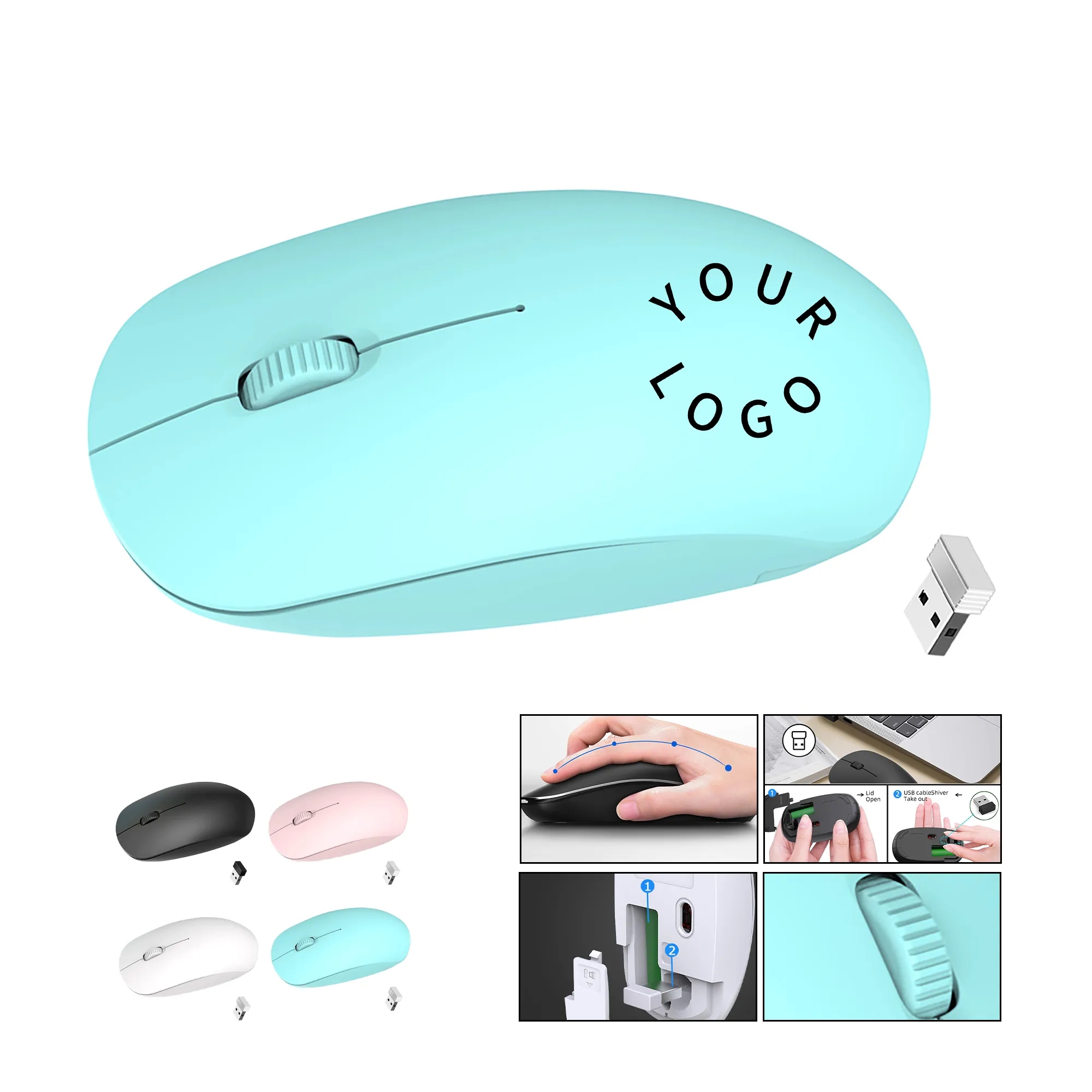 Wireless Optical Mouse with Receiver 3