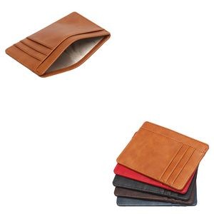 RFID Blocking 2 Sides PU Leather Card Holder Wallet 19