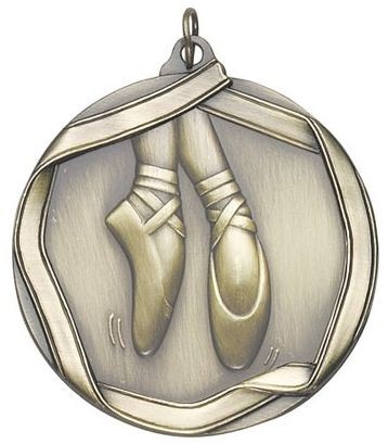 Ballerina Die Cast Medal, 2 1/4" 2