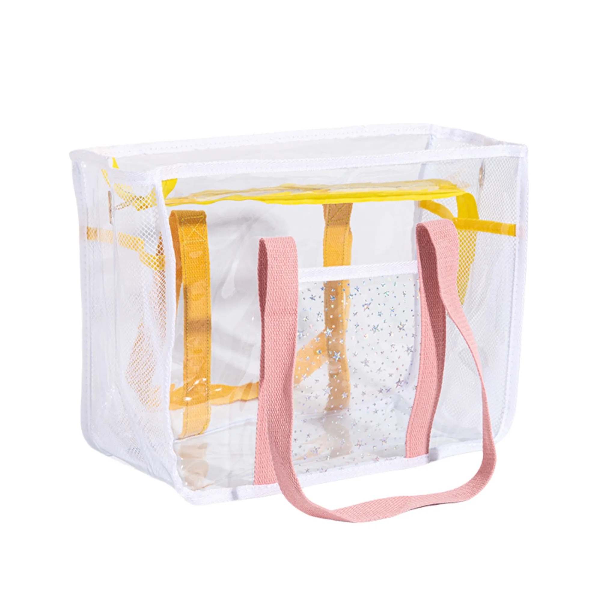 Large Capacity PVC Zipper Tote Beach Clear bag 4
