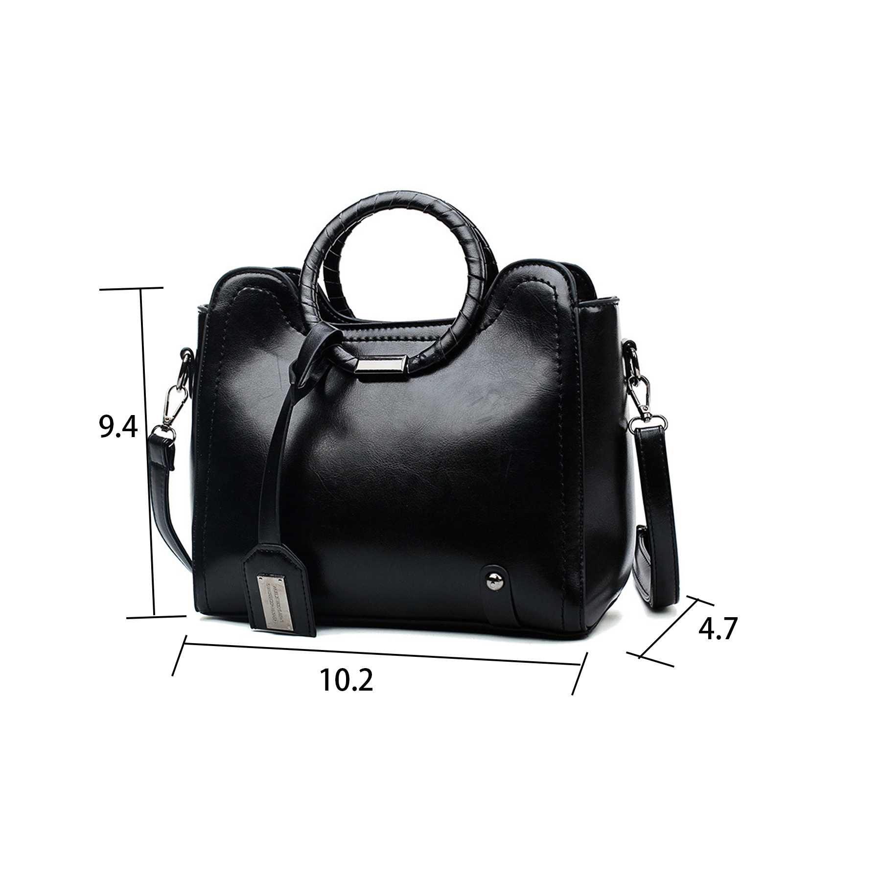 PU woven tote bag for women 7