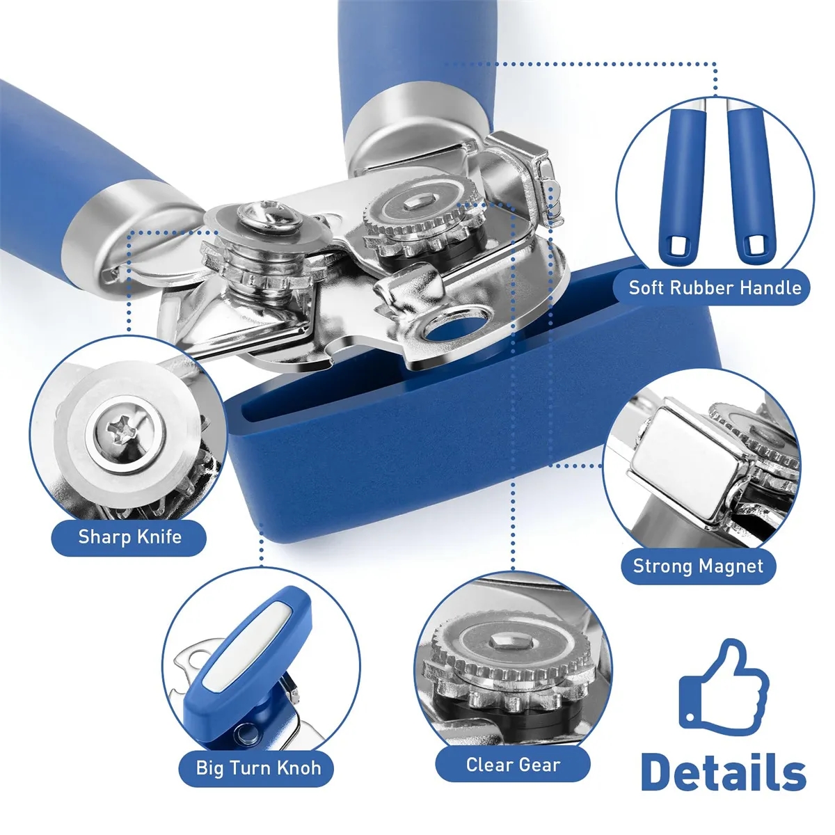 Stainless Steel  Handheld Strong Heavy Duty Can Opener 1