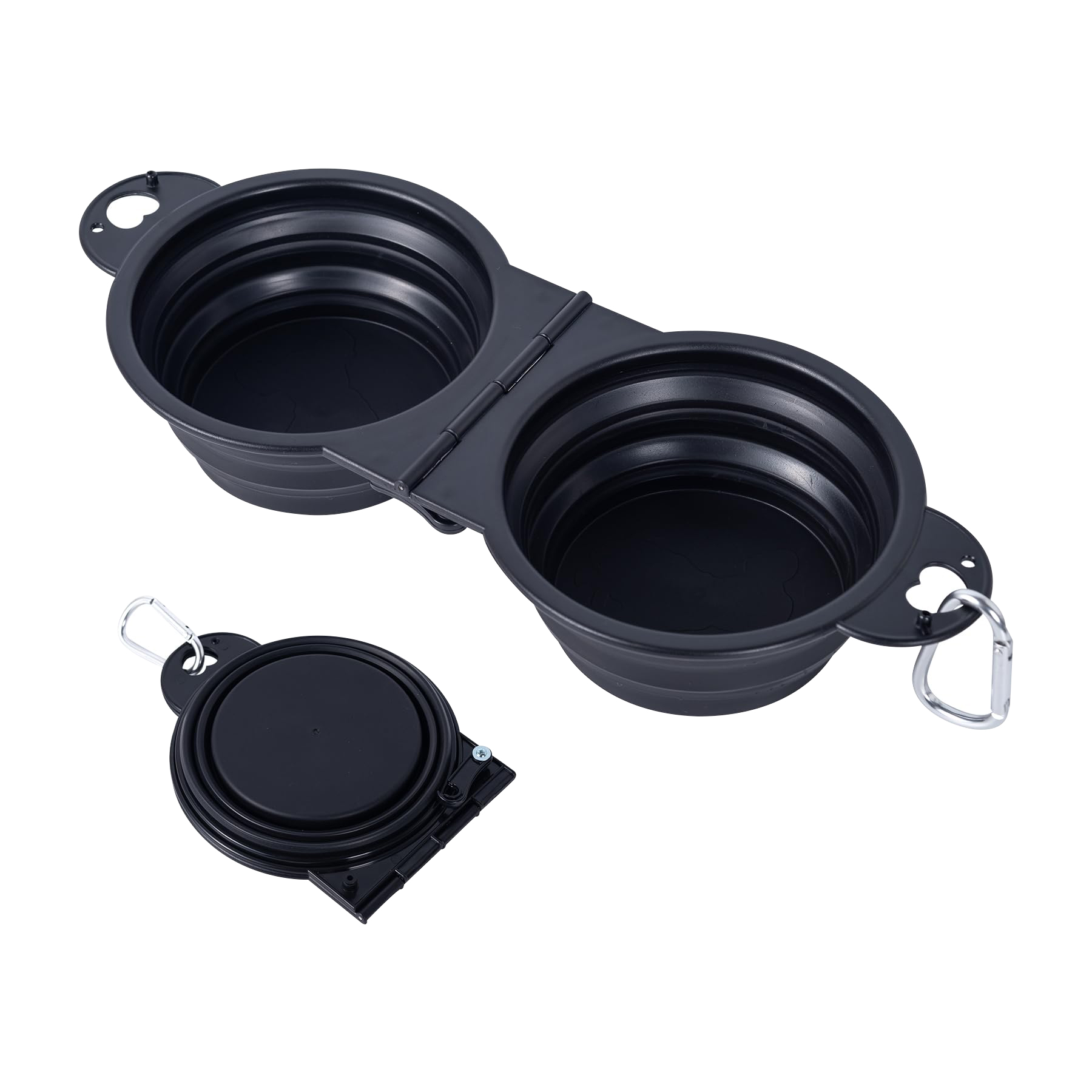 Outdoor Collapsible 20OZ 2-In-1 Foldable TPE Pet Bowl 8