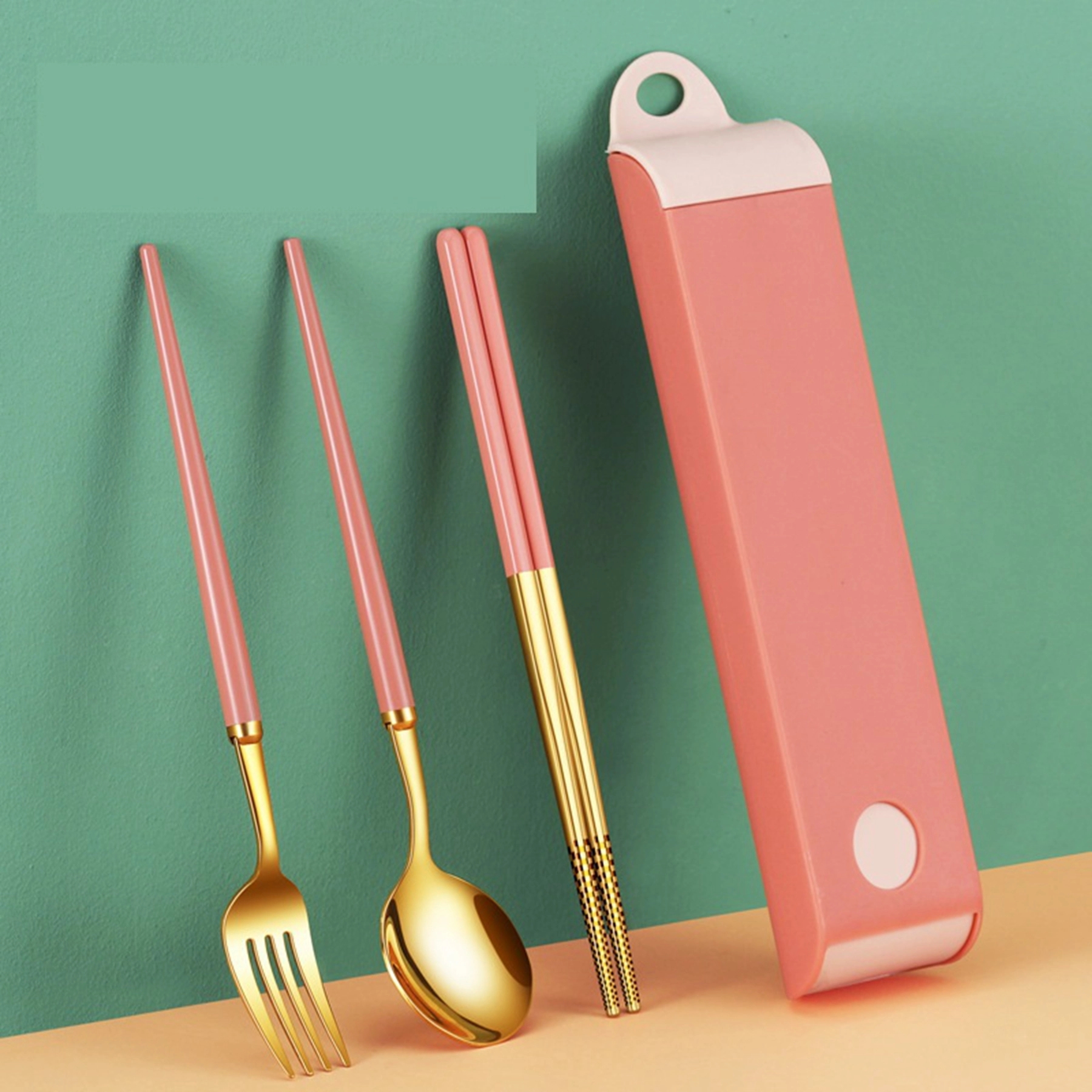 316 Stainless Steel Travel Utensils Set with Case 8