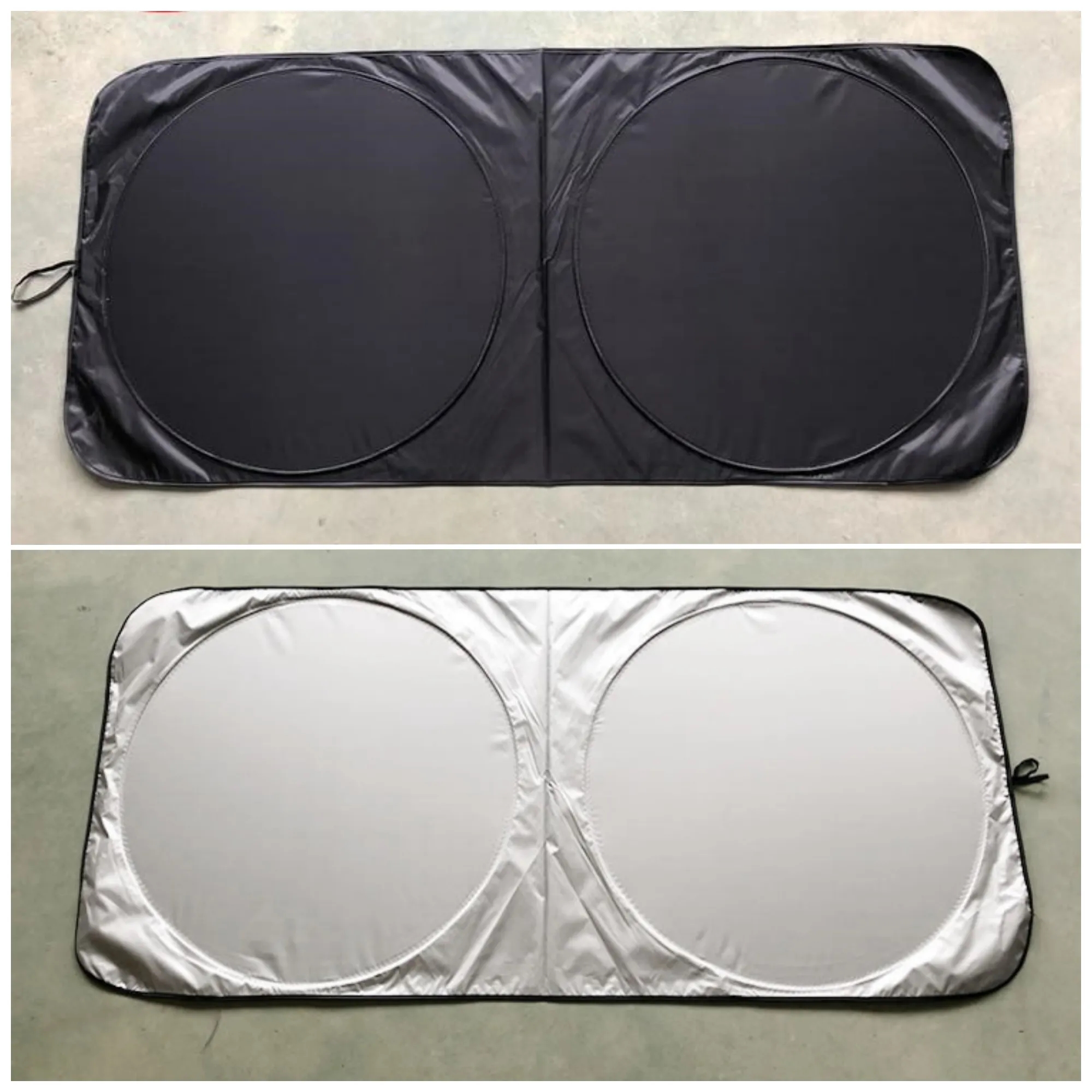 Custom Logo Portable Foldable Car Vehicle Window Sunshade 4