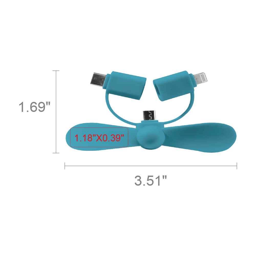 Mini 3-in-1 Portable Phone Fan