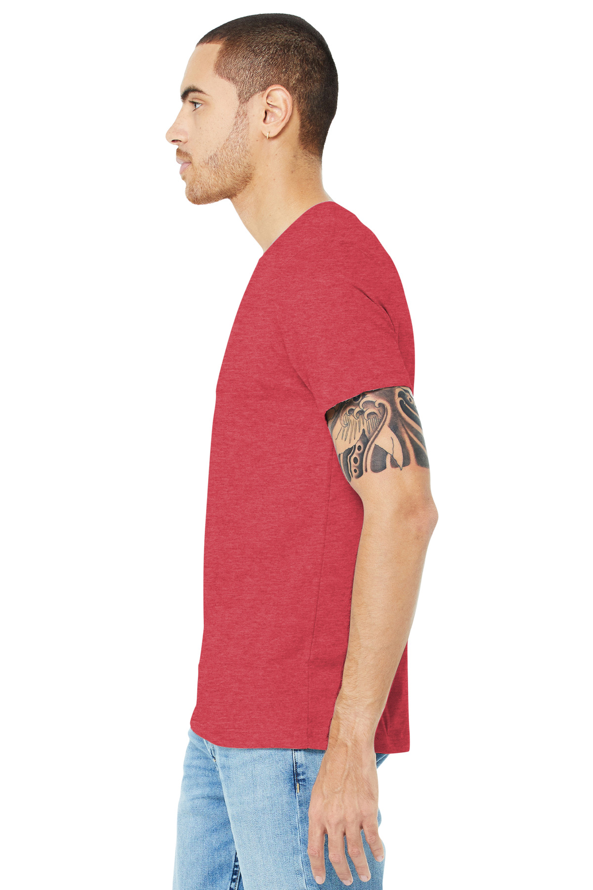 BELLA+CANVAS Unisex Heather CVC Short Sleeve Tee. BC3001CVC 189