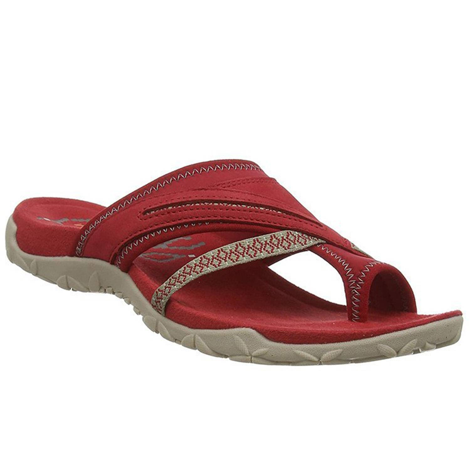 Leather Beach Flip Flops Rubber Cushion Sandals Slippers 4