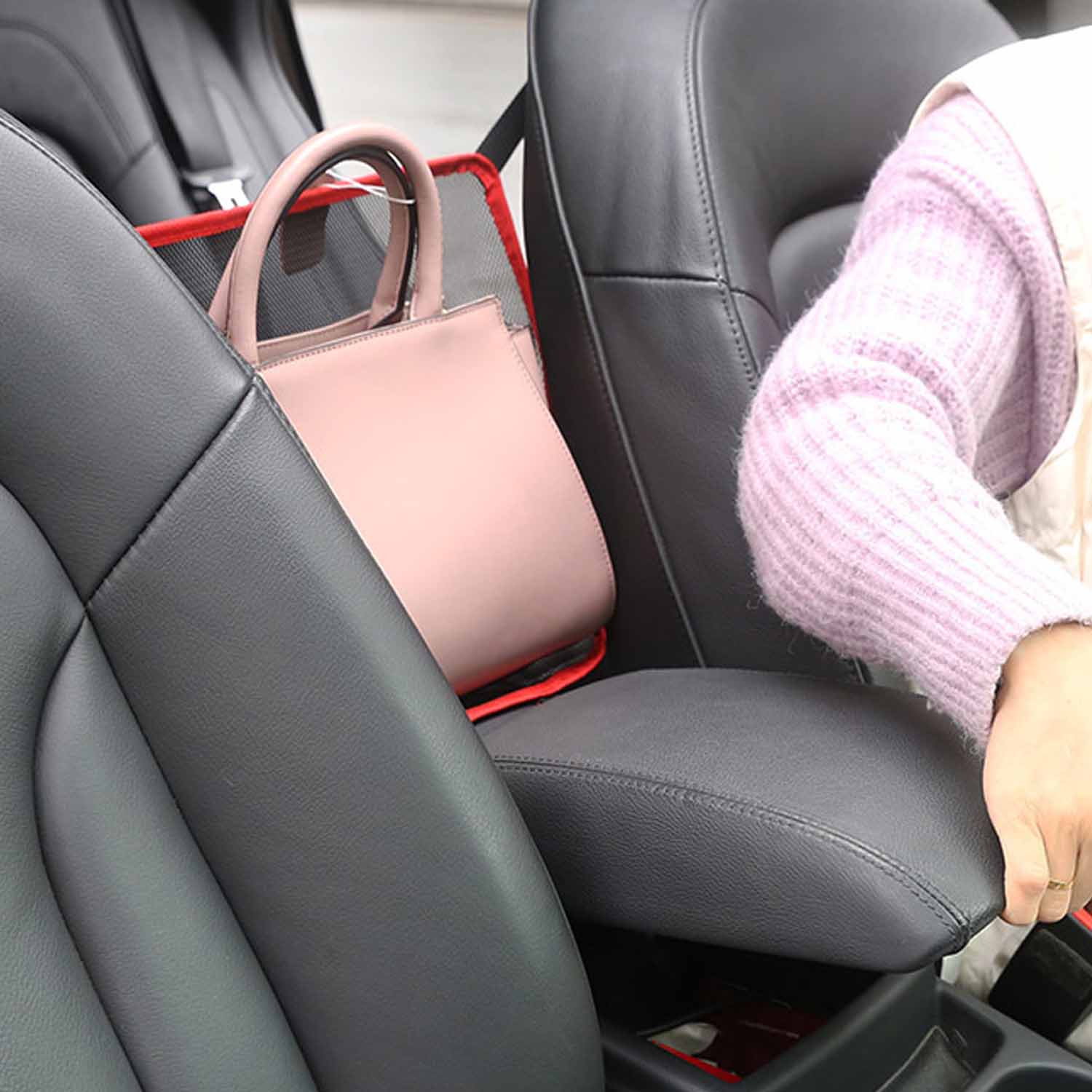 Double-Layer Square Car Storage Hanging Bag 4