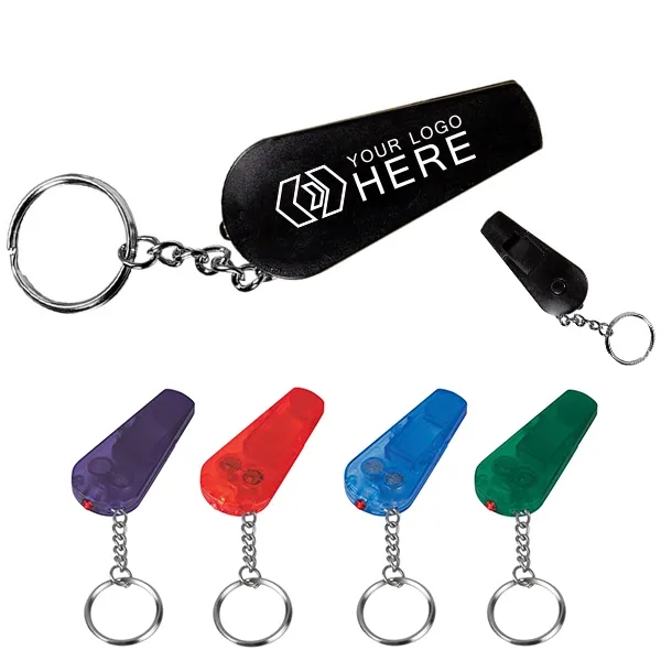 Custom Whistle Light Keychains 2