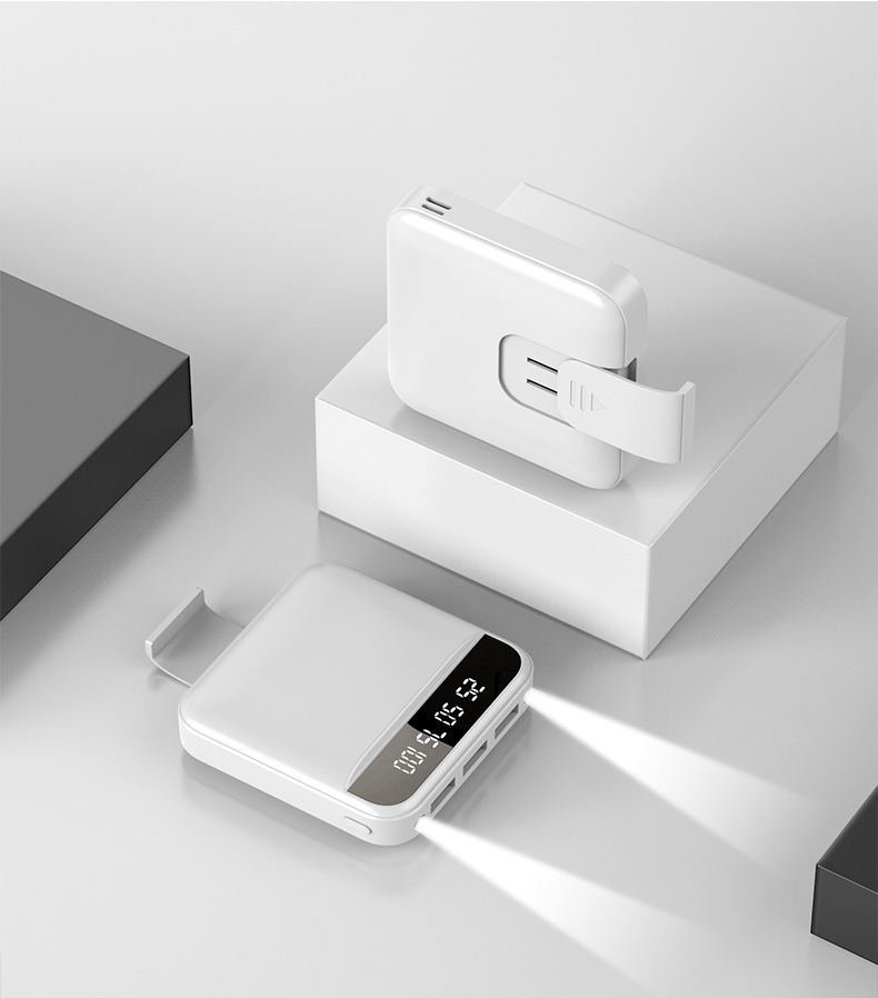 Three USB Outputs Smart Phone Mini Power Bank With Stand 1