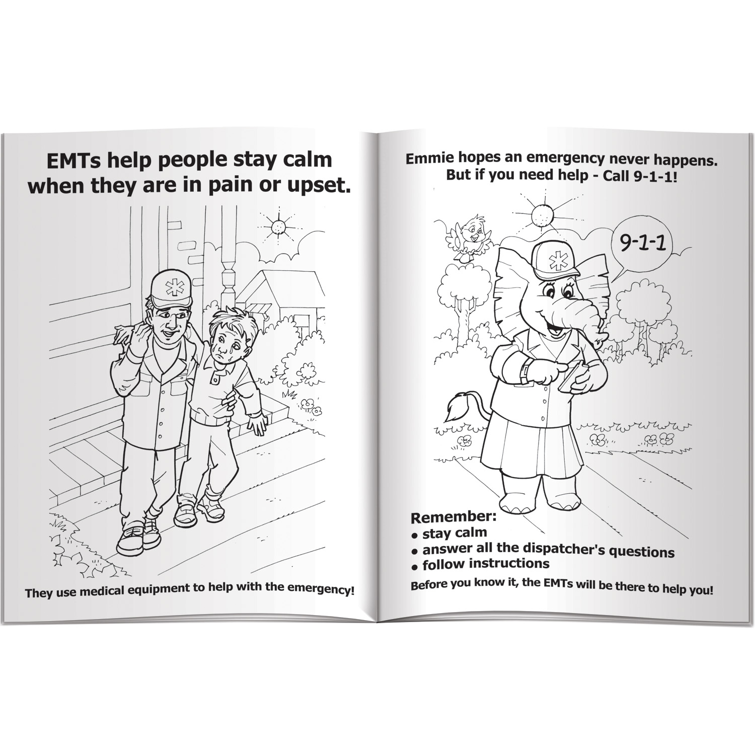 Coloring Book - Learn About EMTs and Emergencies 4
