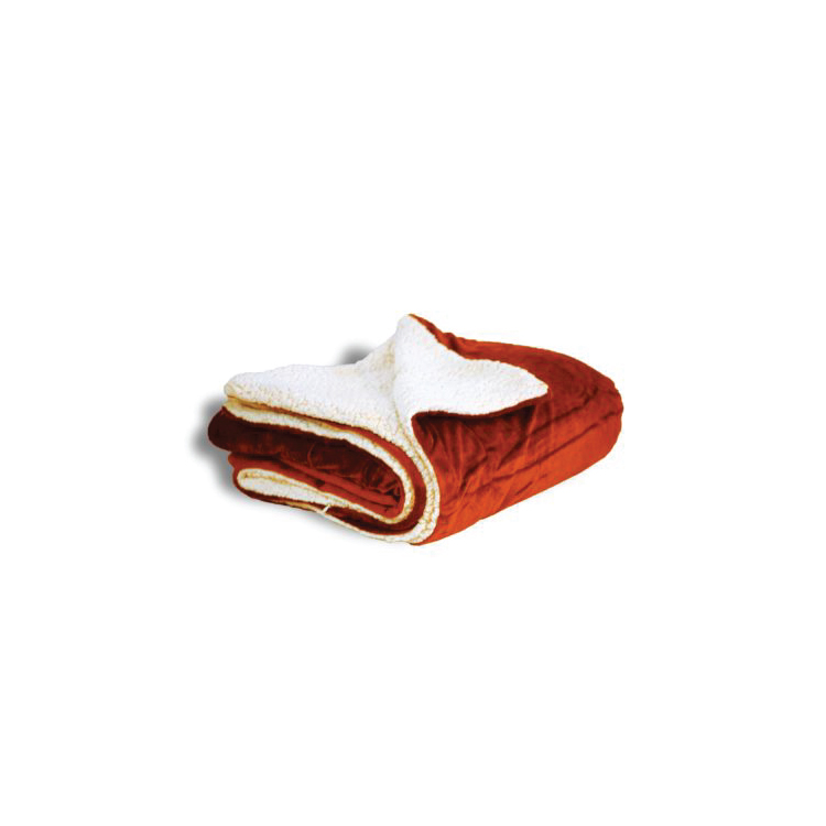 Micro Mink Sherpa Blanket - Blank - Plum and Sienna Only 2