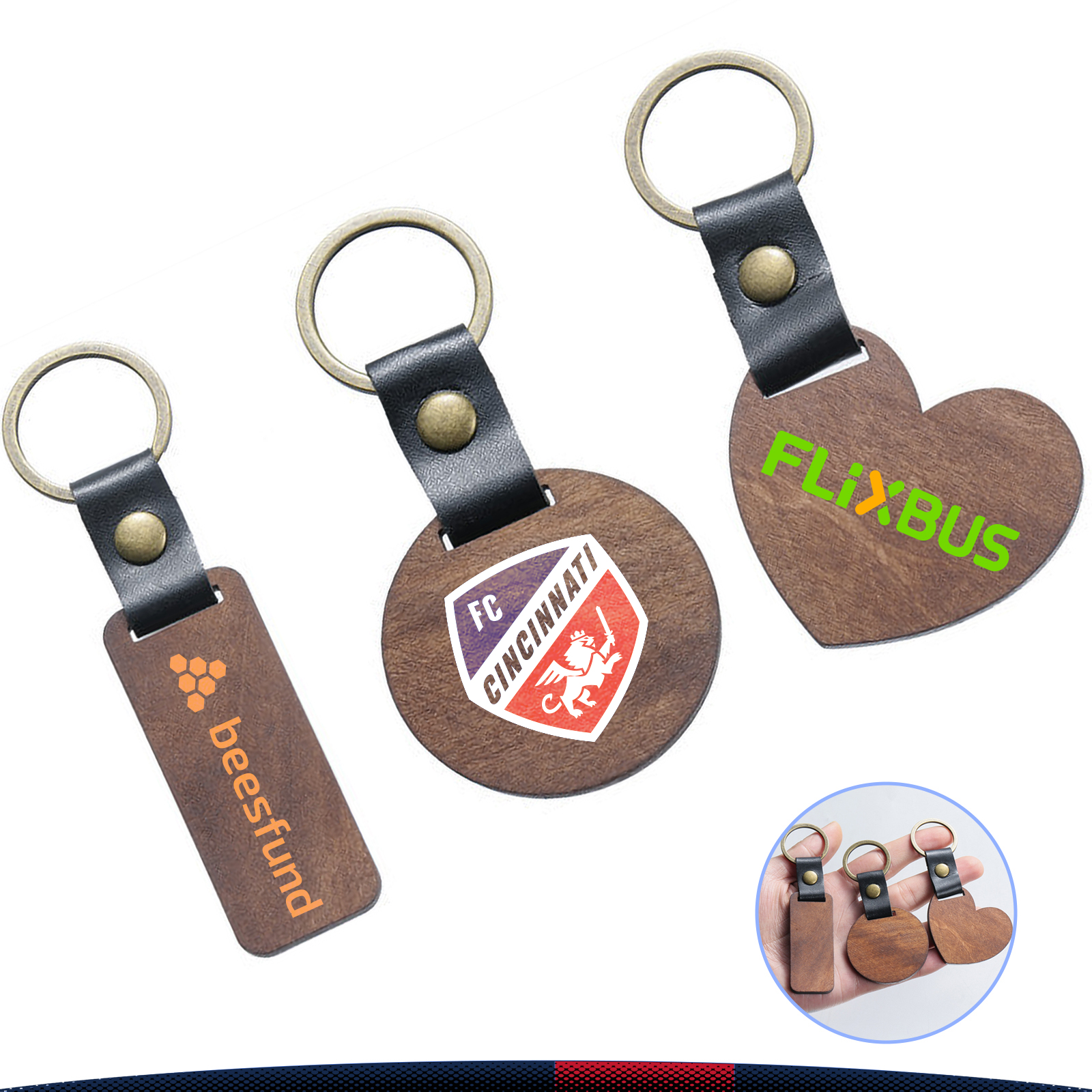 Haatti Wooden keychain 2