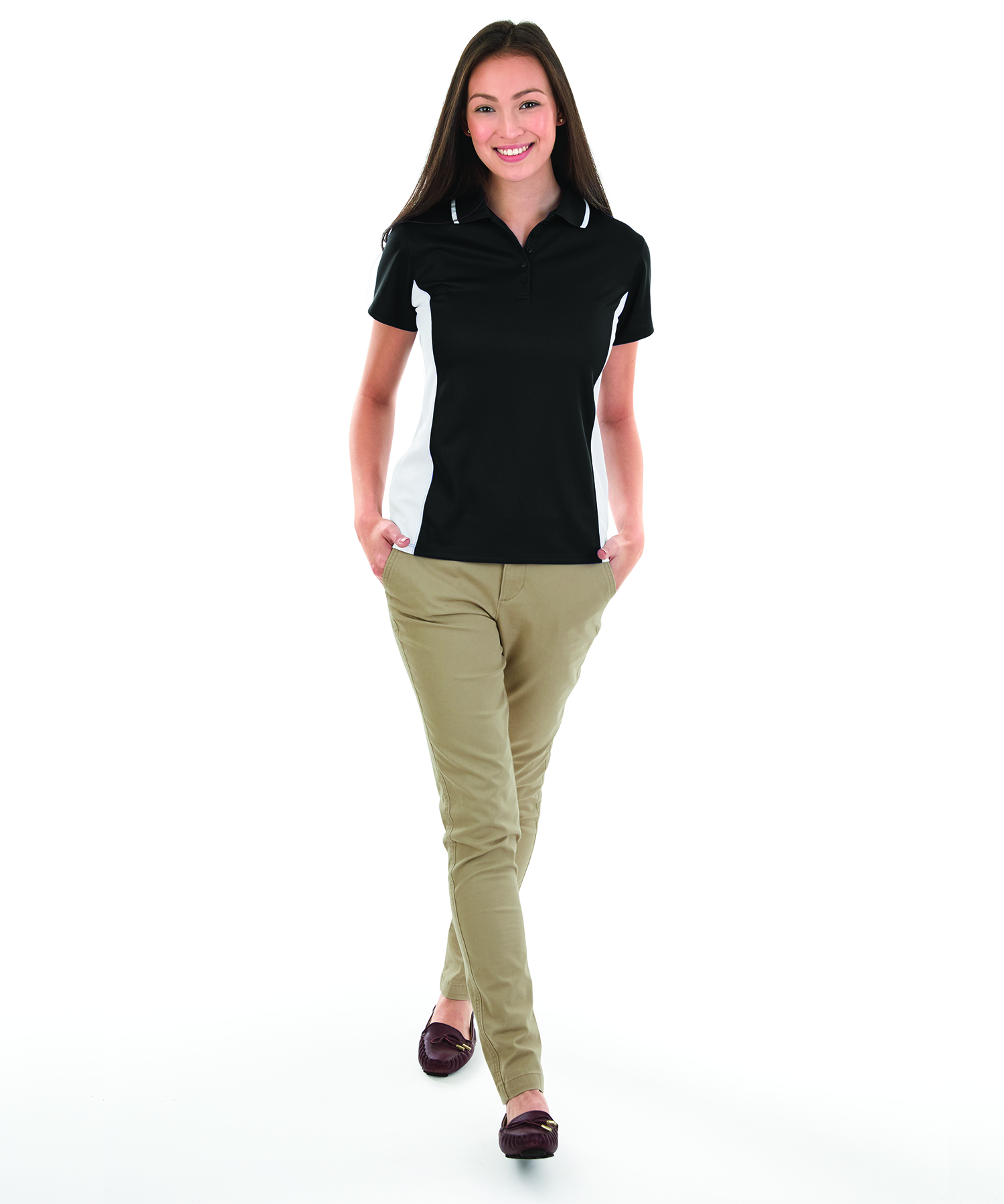 Women's Color Blocked Wicking Polo 29