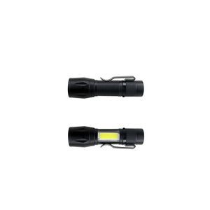 Portable Mini Zoom Function LED Flashlight with Clip 1