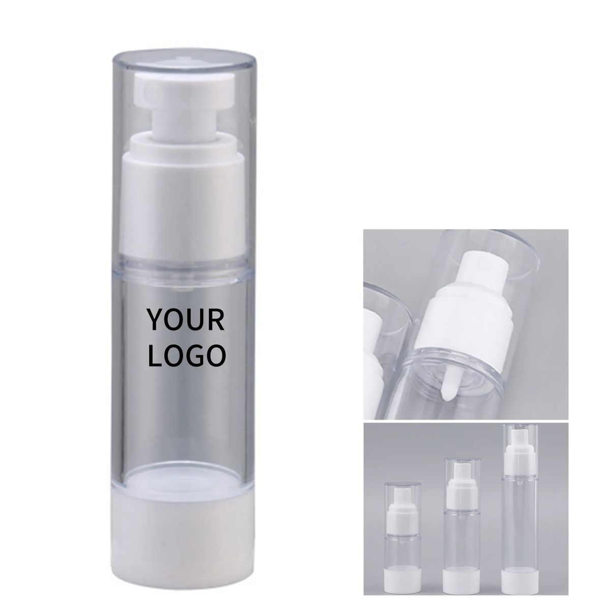 Transparent Press Type Vacuum Bottle for Travel 1