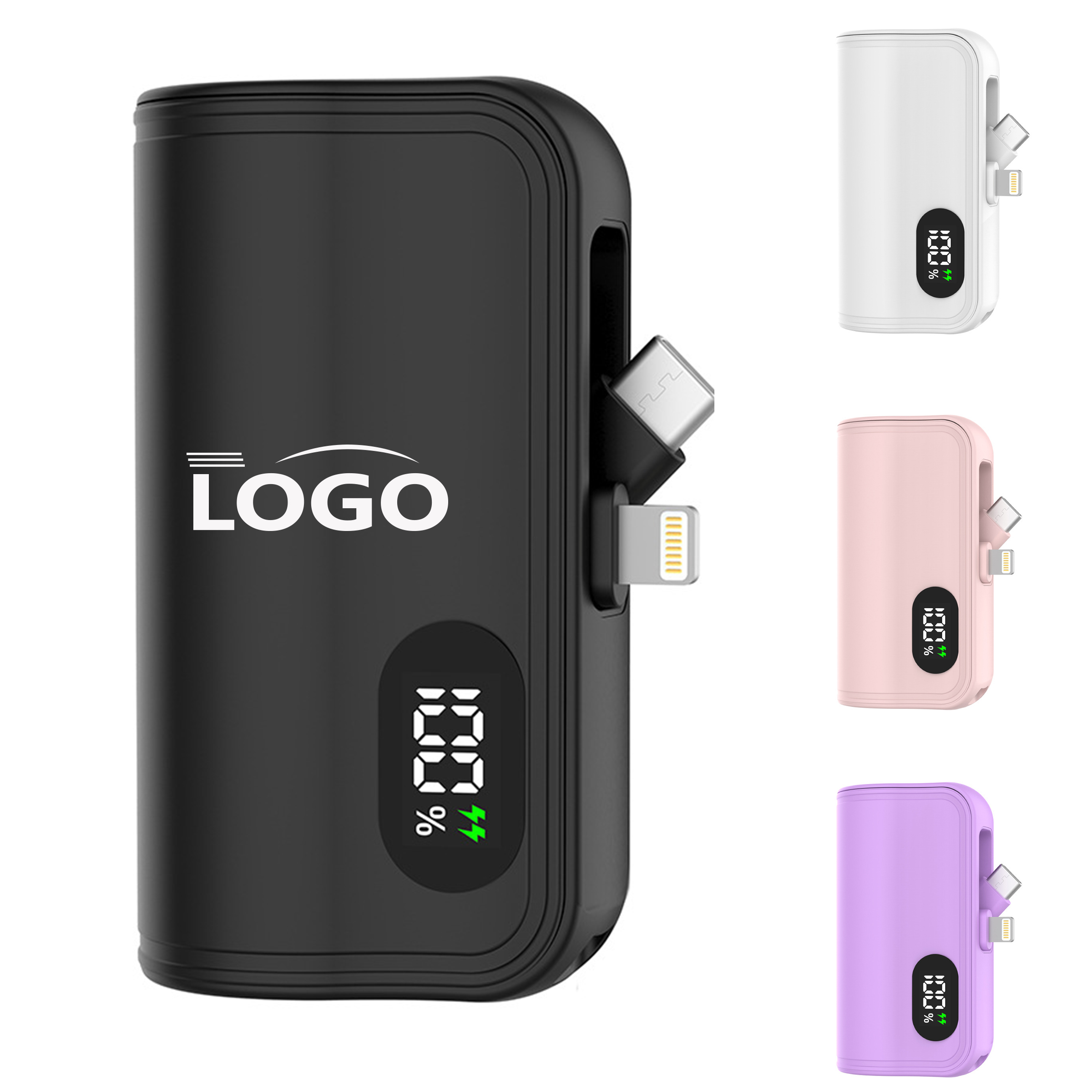 Compact 5000mAh Power Bank-Dual Connectors 2