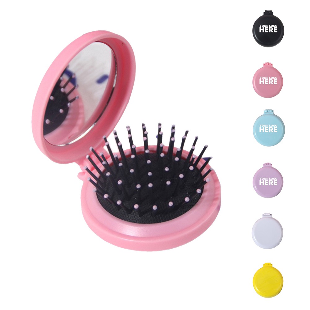 Round Pocket Hair Brush 2