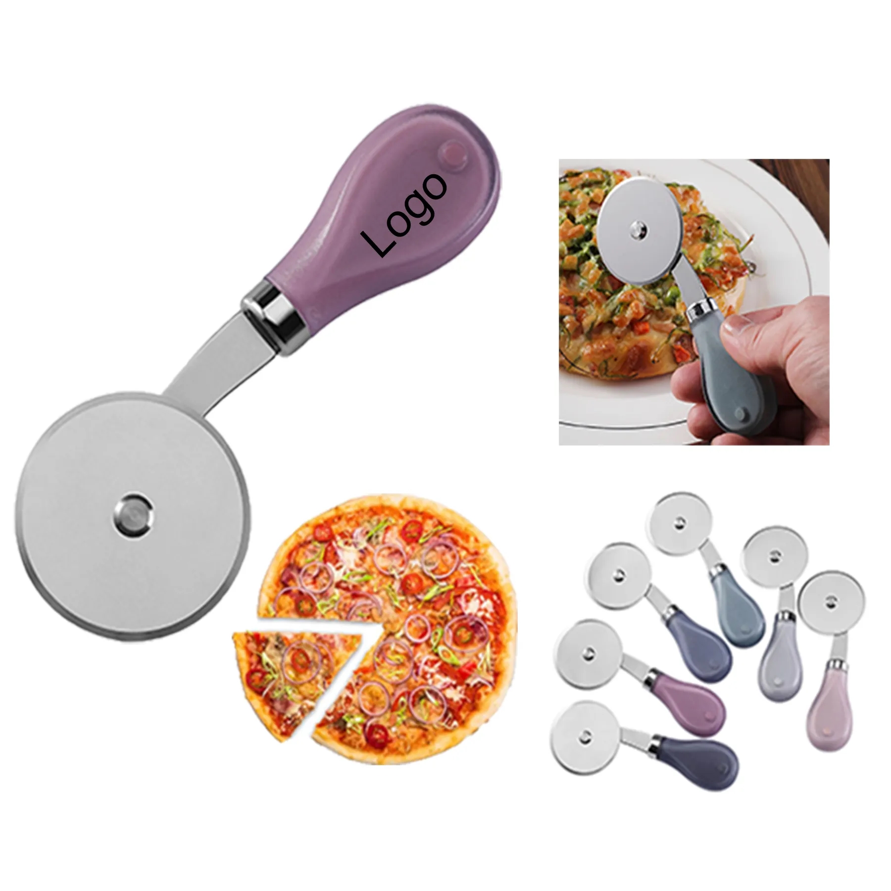 MOQ 20 Mini Pizza Cutter Rolling Knife 4