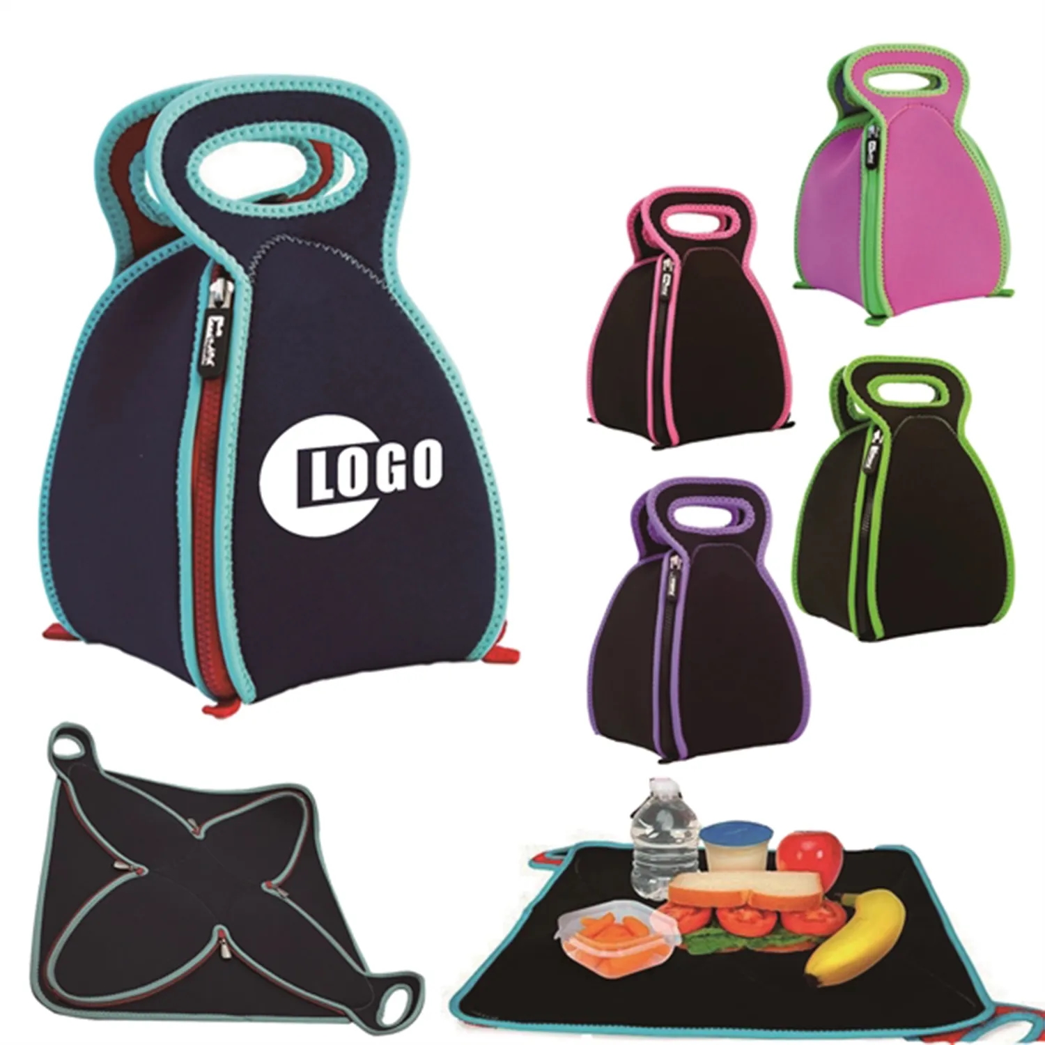 Neoprene Insulated Picnic Lunch Bag 7