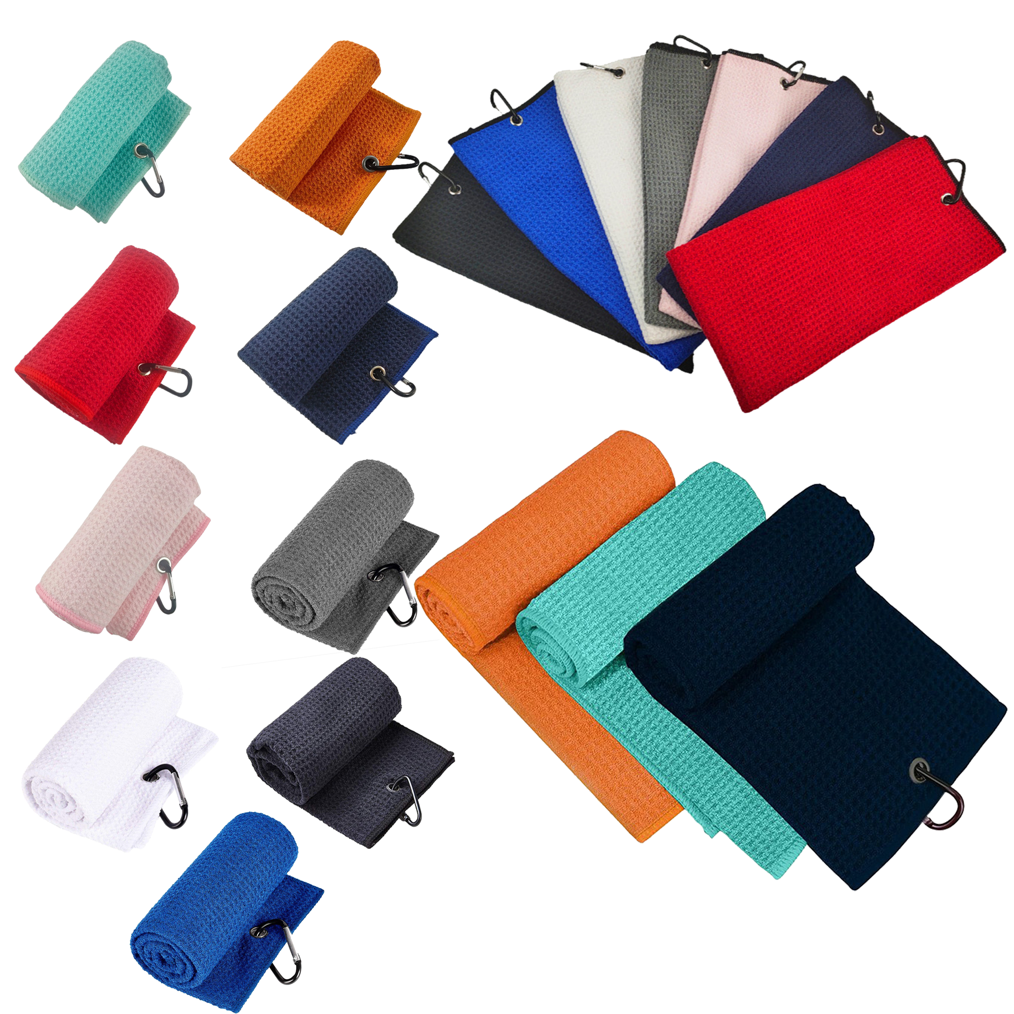 15.8"x23.7" Full Color Grommet Golf Towel 2