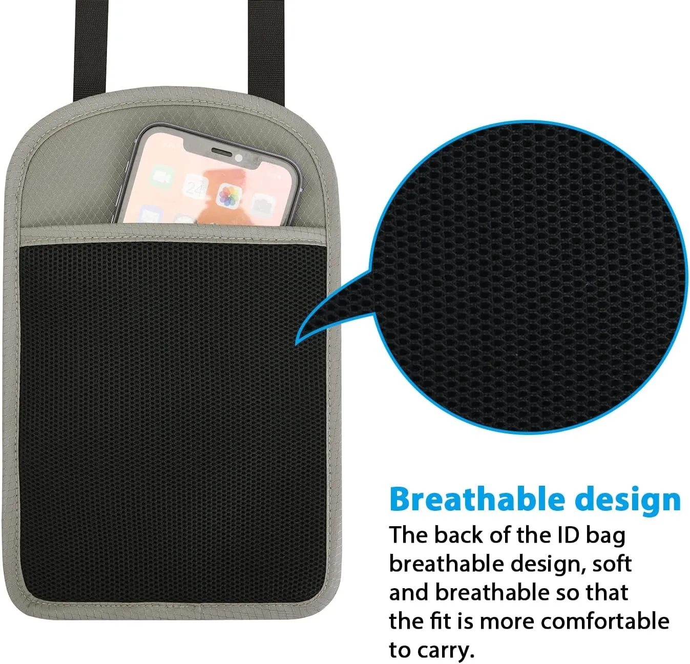RFID Passport Holder Neck Pouch 2