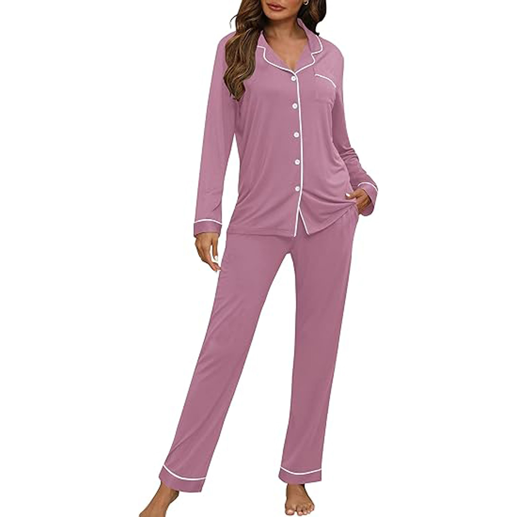 Women's Long Sleeve Pajama Set 24