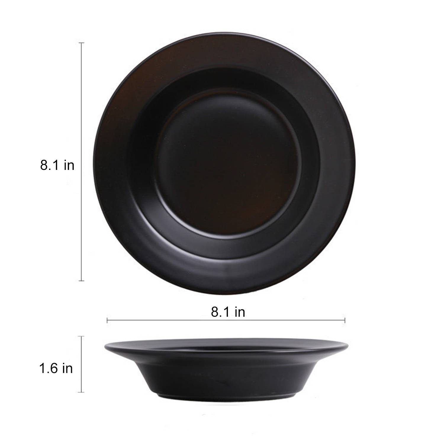 8 Inch Round Ceramic Dinner Plate 7