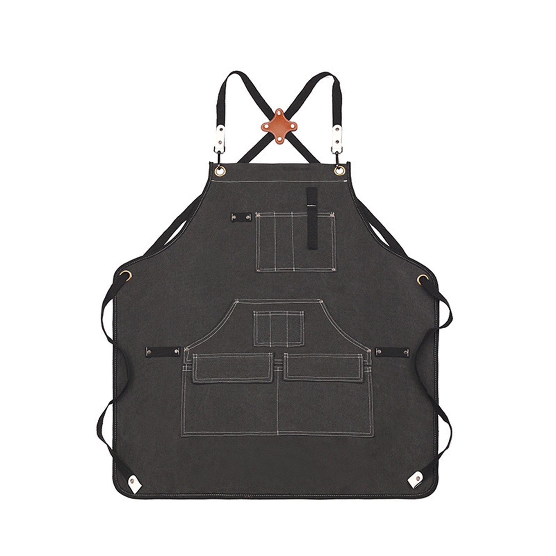 Adjustable Cross Back Work Apron 7