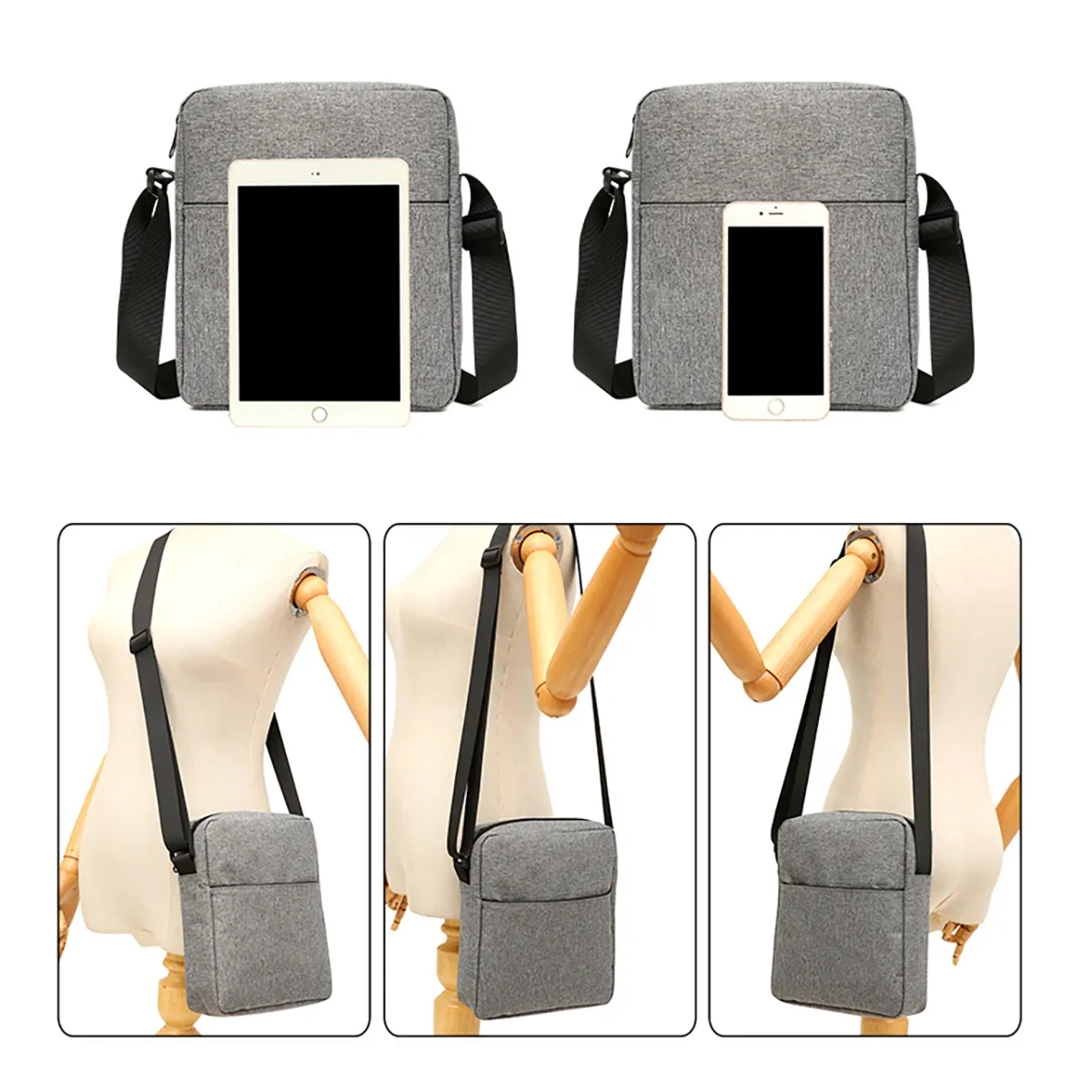 Casual Shoulder Light Messenger Bag with Adjustable Strap 11