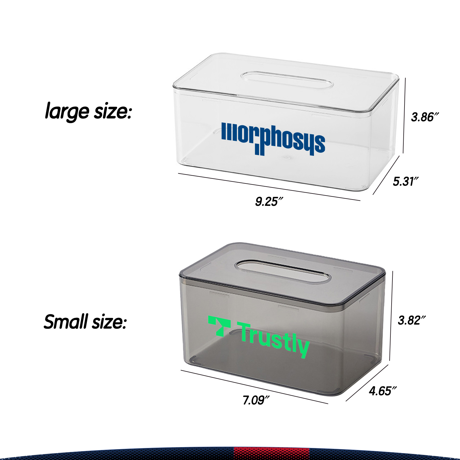 PET Transparent Tissue Box 3