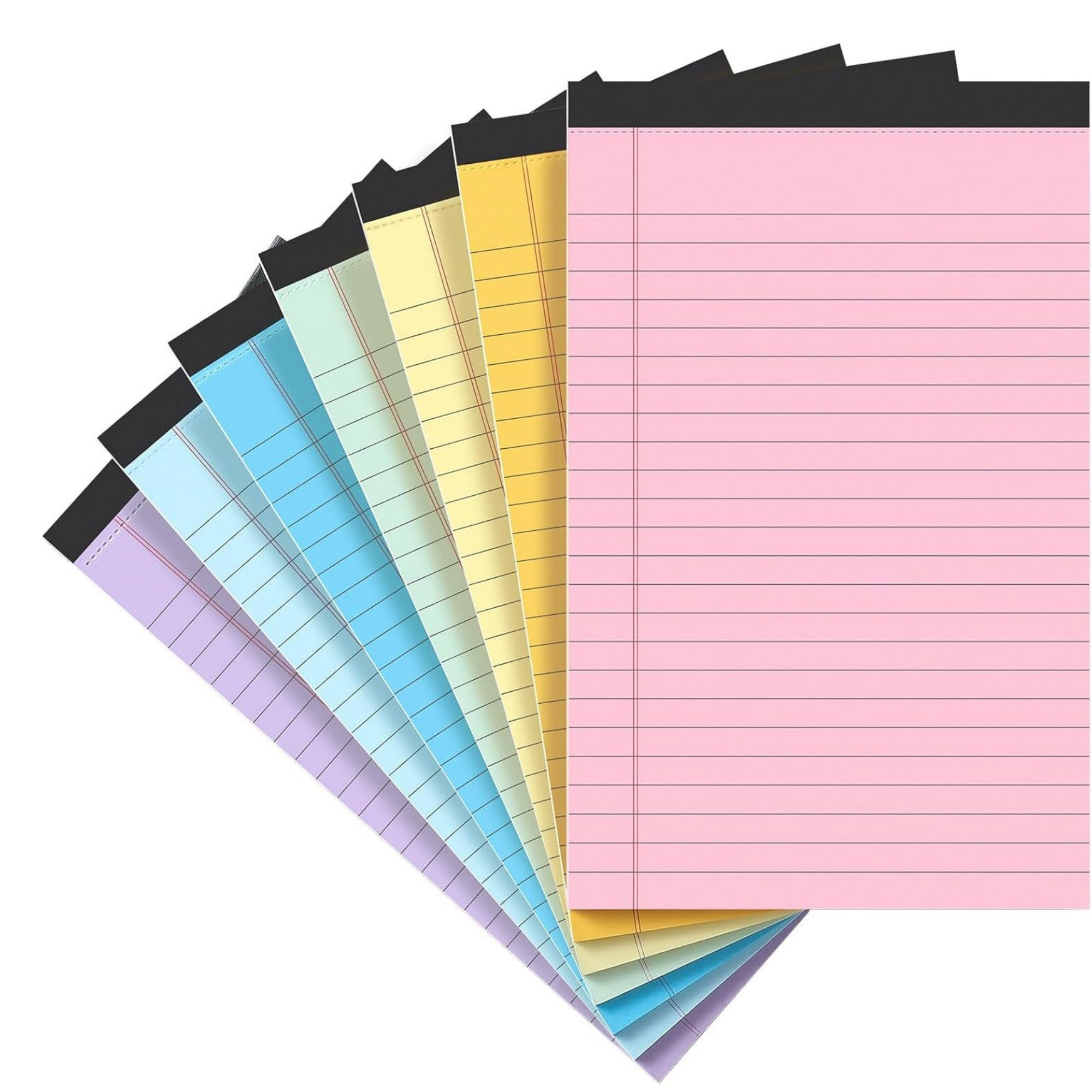 30 Sheets Colorful Narrow Ruled Pads 1