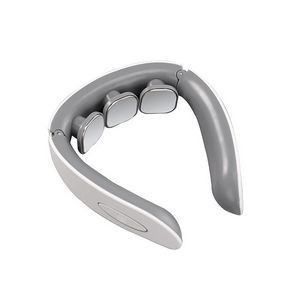 White Rechargeable Electric Neck Massager With Heat Therapy 11