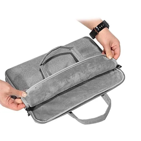 Laptop Sleeve w/ Handle & Two Zippered Compartments 3