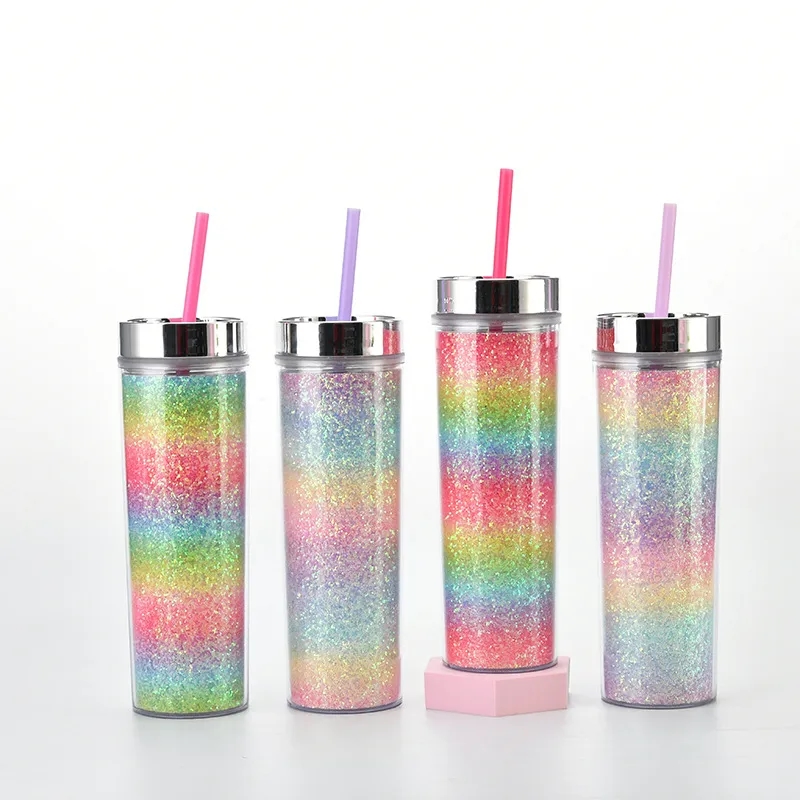 16OZ Double Plastic Straw Cup 10