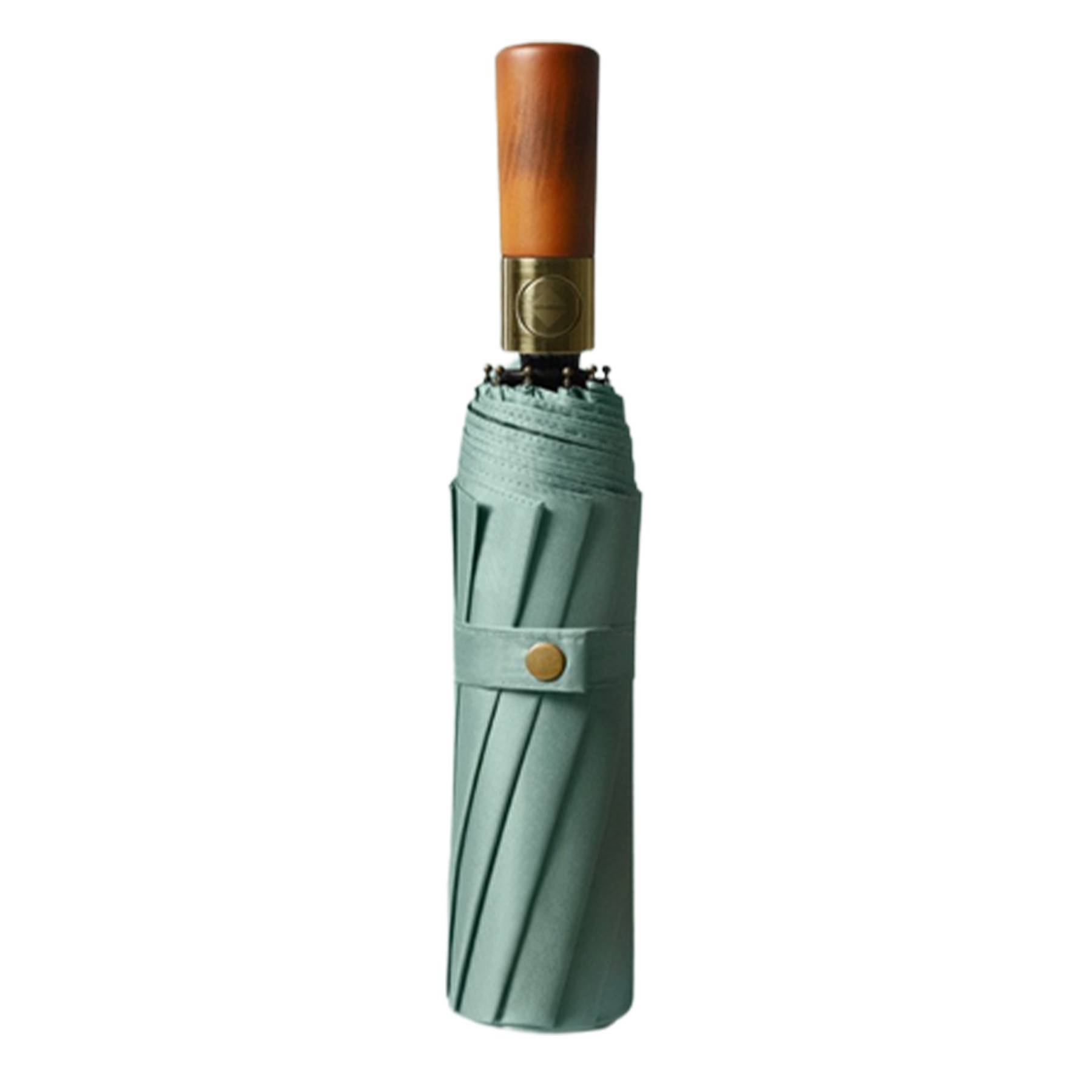 23-Inch Tri-Fold Automatic Umbrella With Original Wooden Han 3