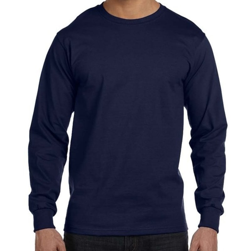 Hanes 5.2 Oz. ComfortSoft® Cotton Long-Sleeve T-Shirt 1