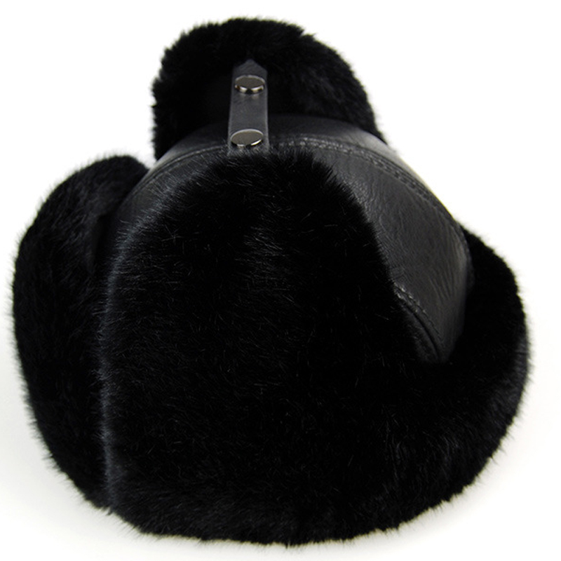 Military Trooper Warm Winter Fur Hat w/Ear Flaps 2