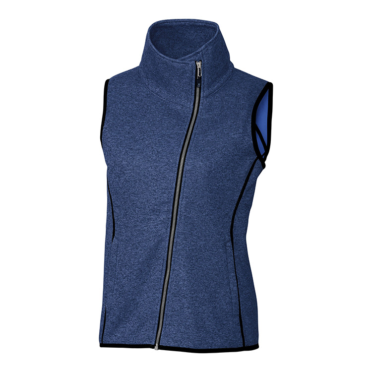 Cutter & Buck Ladies Mainsail Sweater-Knit Full Zip Vest 7