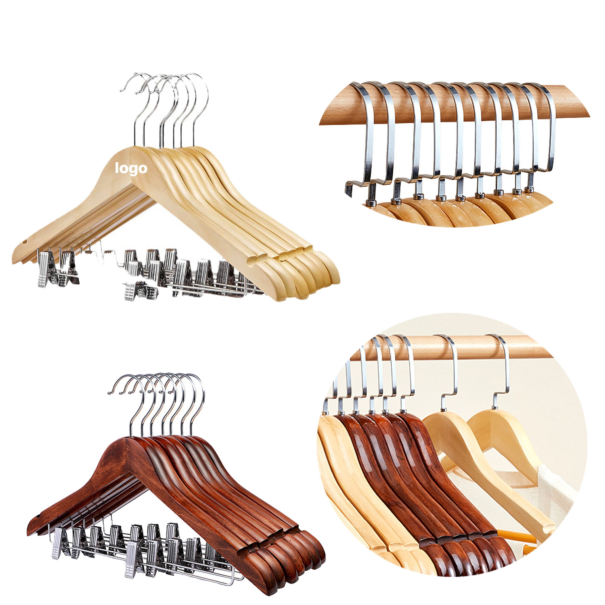 Hotel Wooden Clothes Hanger 1