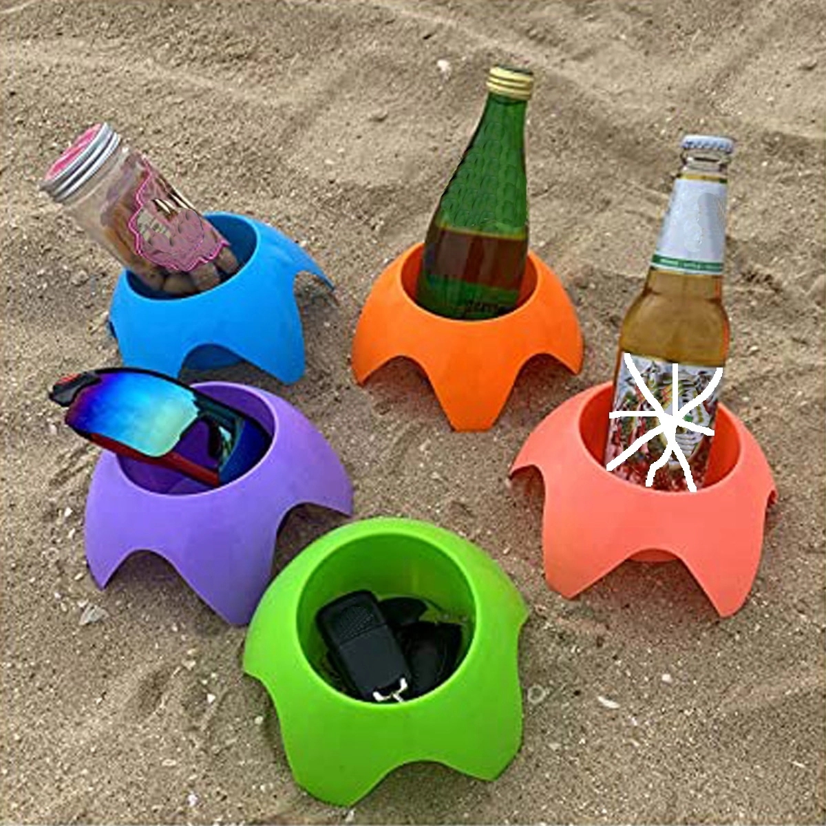 Plastic Beach Cup Holder 4