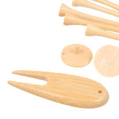 Bamboo Golf Tee Set with Recycled Pouch 4