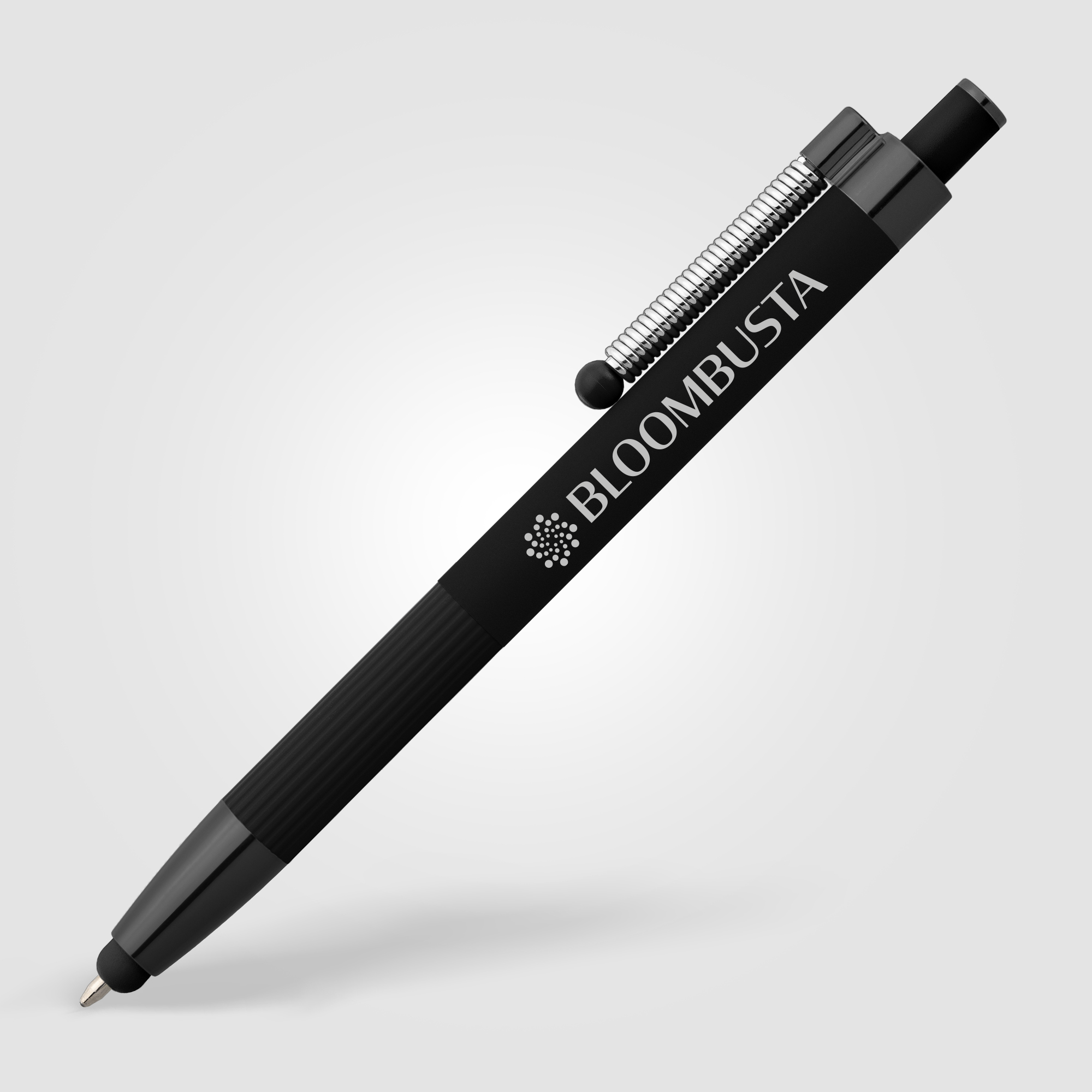 Lisbon Recycled Aluminum Monochrome Fidget  Stylus Pen 16